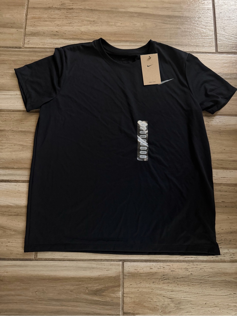 Nike Black Short Sleeve Dri-FIT Crew Tee